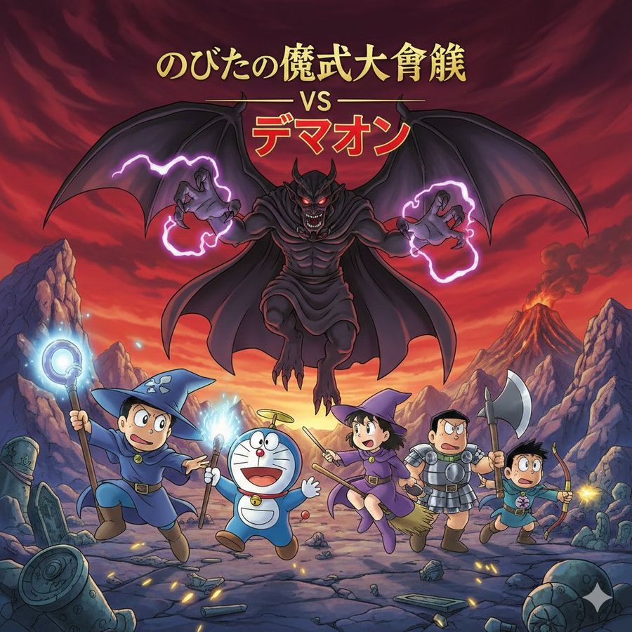 Doraemon Movie Scene Generation — Nano Banana Pro image prompt example