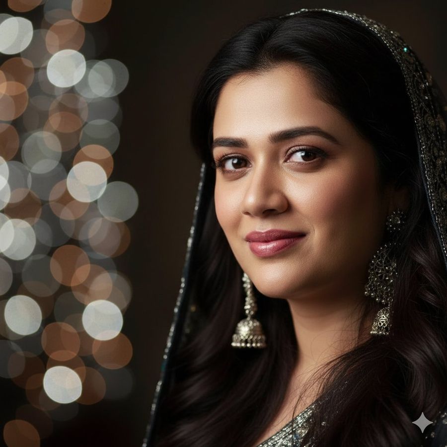 Dramatic Cinematic Portrait With Bokeh Background — Nano Banana Pro image prompt example