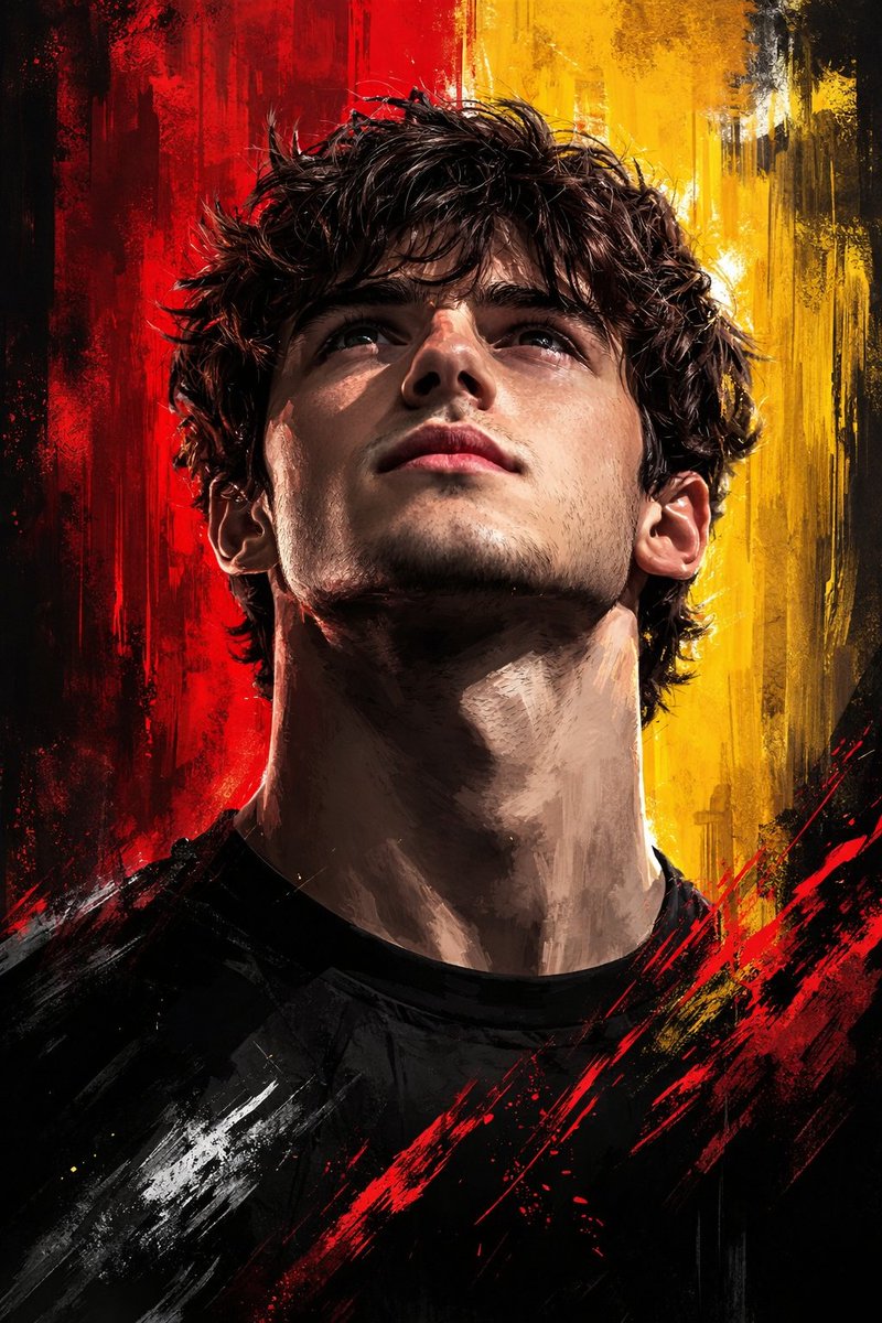 Dramatic Digital Painting Portrait With Limited Palette — Nano Banana Pro image prompt example