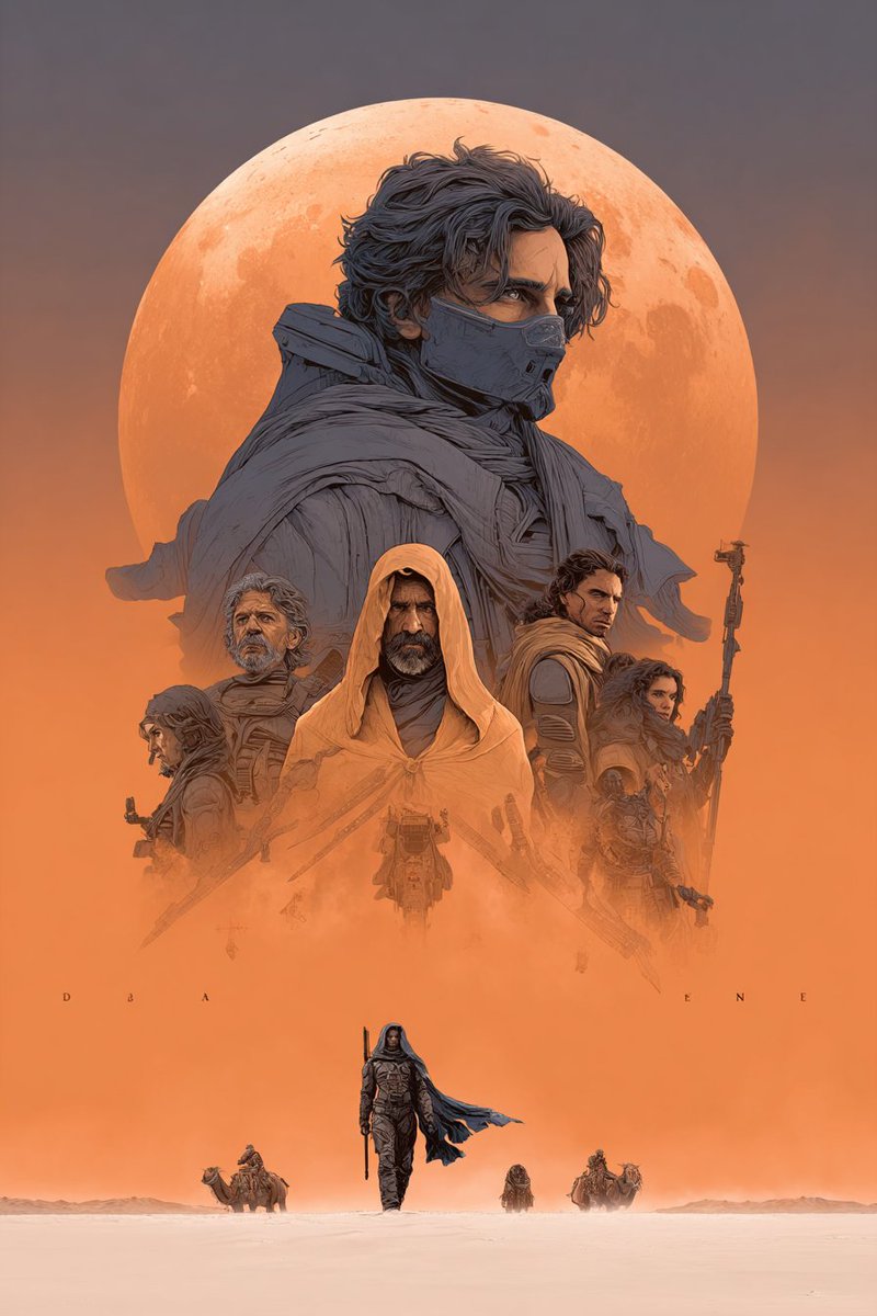Dune Poster In Moebius Style Multi Model Test — Nano Banana Pro image prompt example