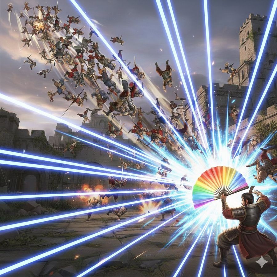 Dynasty Warriors Kongming Musou Ranbu — Nano Banana Pro image prompt example