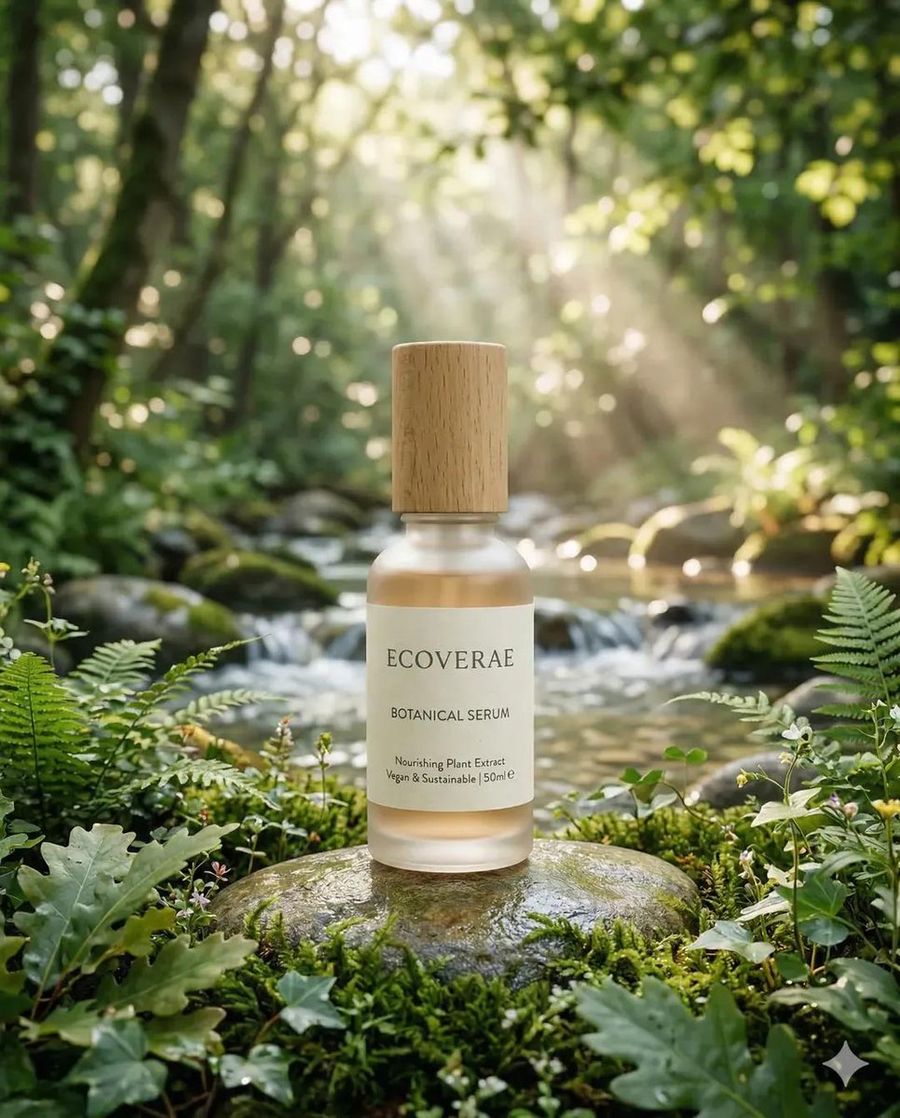 Eco Friendly Skincare Product Photography — Nano Banana Pro image prompt example