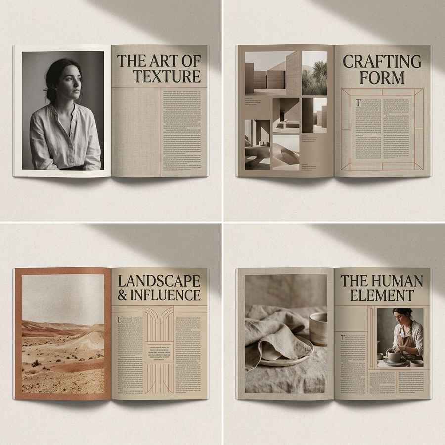 Editorial Magazine Spread Concept Prompt — Nano Banana Pro image prompt example