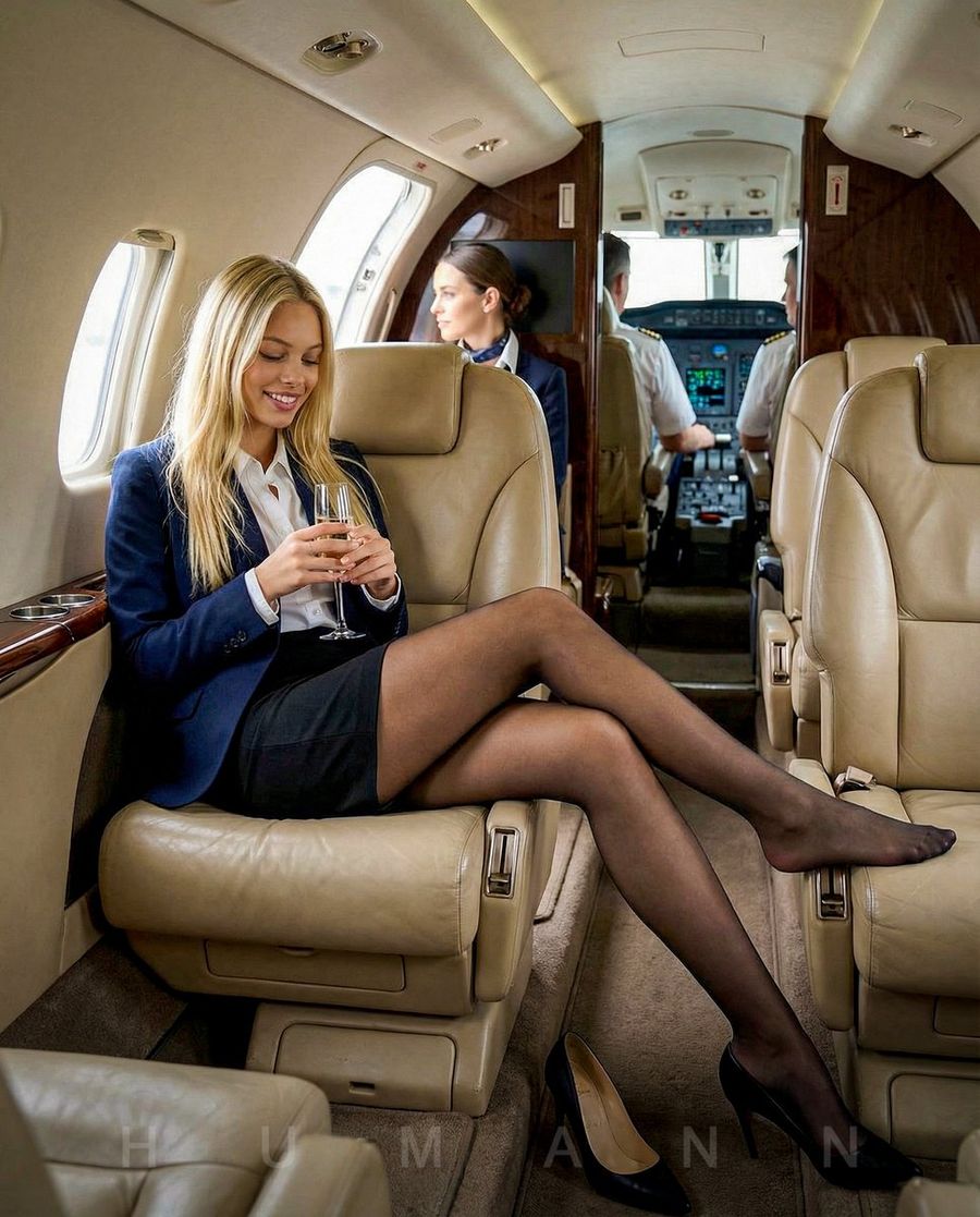 Editorial Portrait On A Private Jet — Nano Banana Pro image prompt example