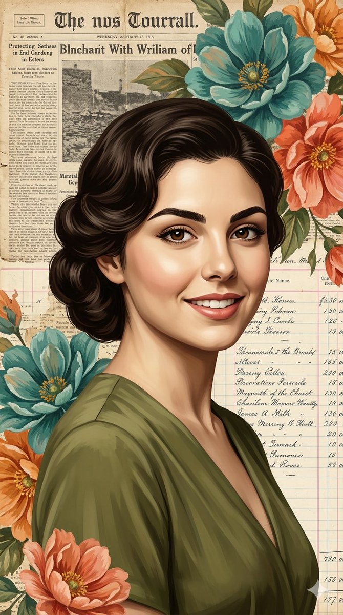 Elegant Digital Illustration With Vintage Realism — Nano Banana Pro image prompt example