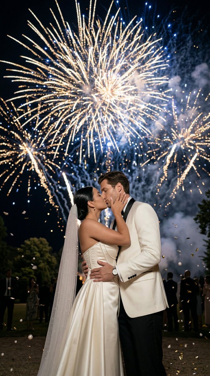 Epic Firework Wedding Kiss Image To Image Prompt For Nano Banana 2 — Nano Banana Pro image prompt example