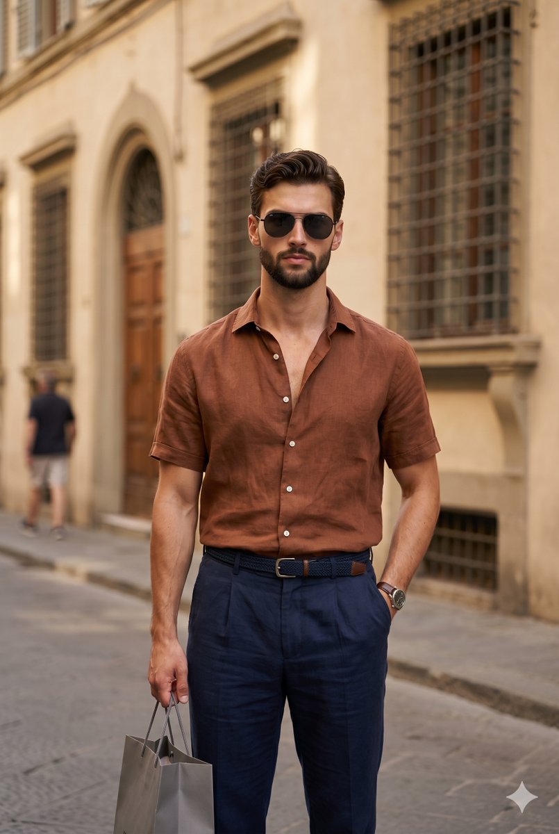 European Urban Menswear Style Portrait — Nano Banana Pro image prompt example