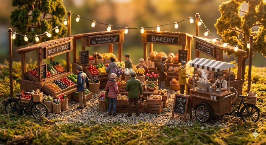 Everyday Life Tiny Diorama Prompt — Nano Banana Pro image prompt example