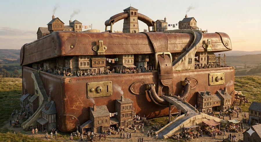 Everyday Object Reimagined As A City — Nano Banana Pro image prompt example