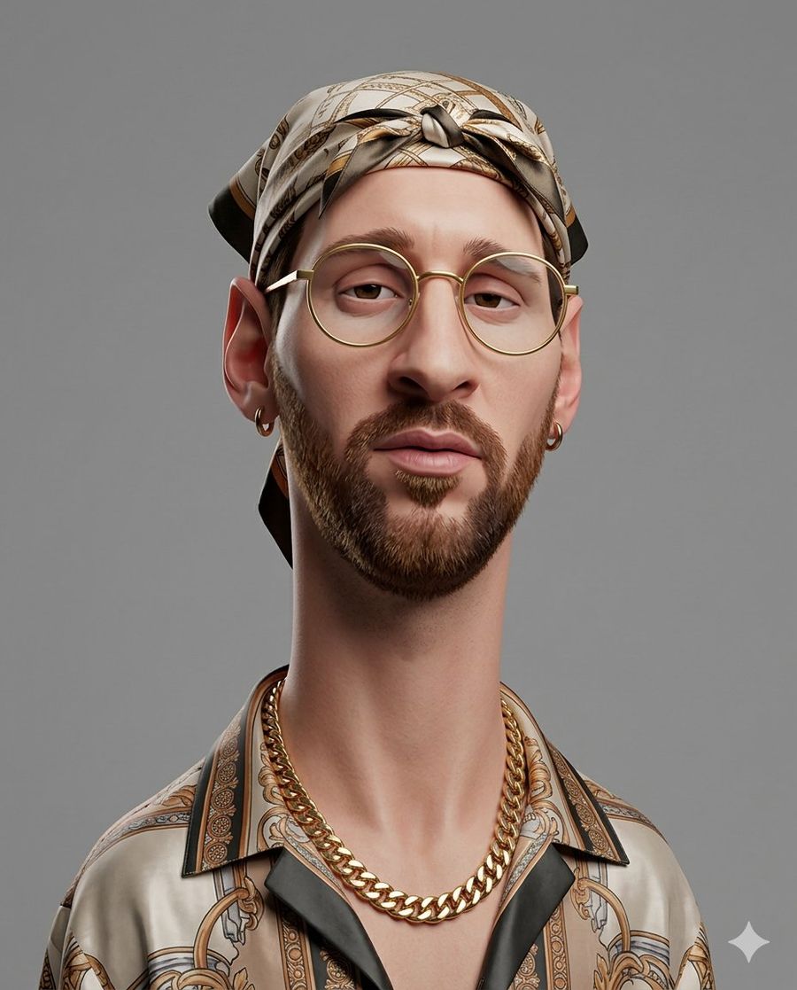 Exaggerated 3d Caricature Character Portrait — Nano Banana Pro image prompt example