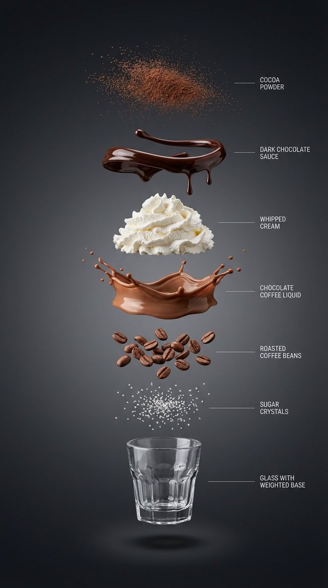 Exploded View Infographic Prompts For Coffee And Milkshakes — Nano Banana Pro image prompt example