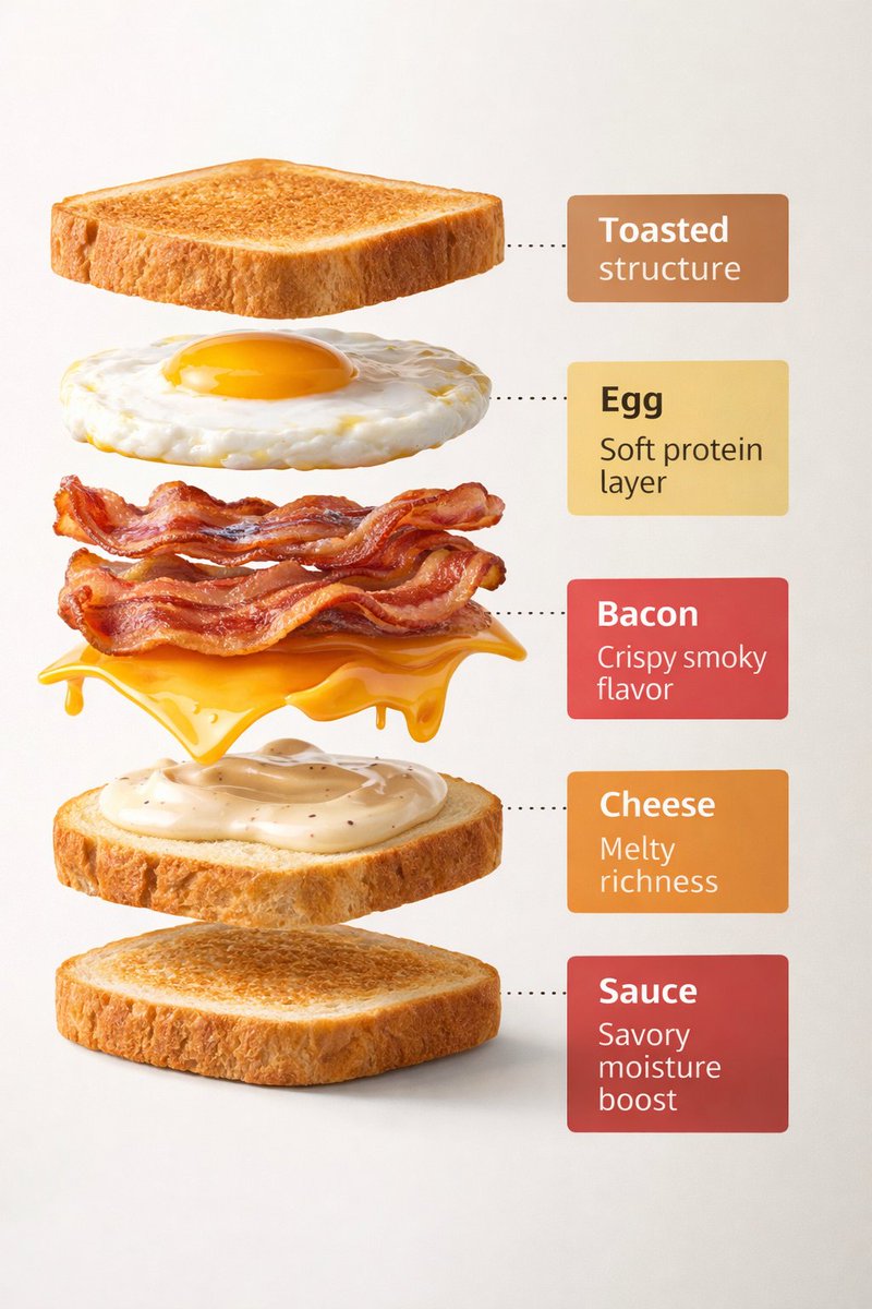 Exploded View Sandwich Animation Prompt — Nano Banana Pro image prompt example