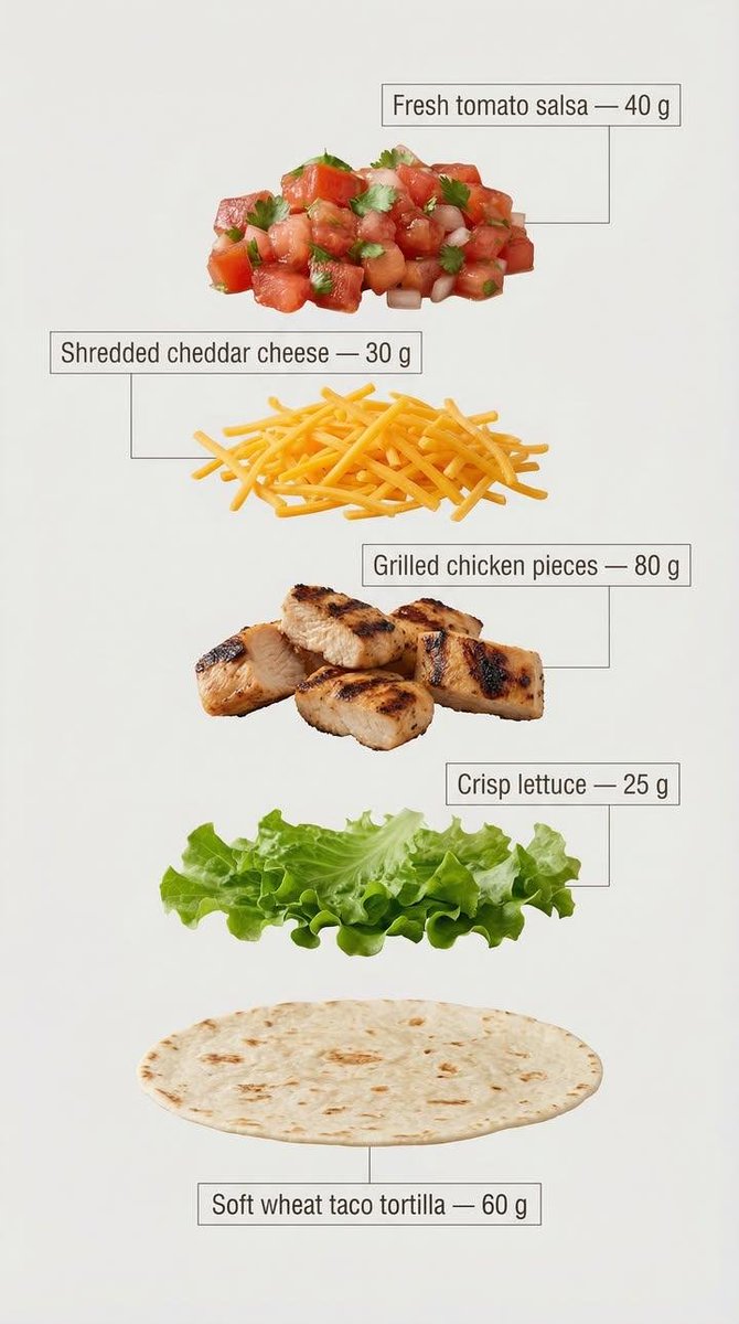 Exploded View Tacos Infographic For Marketing — Nano Banana Pro image prompt example