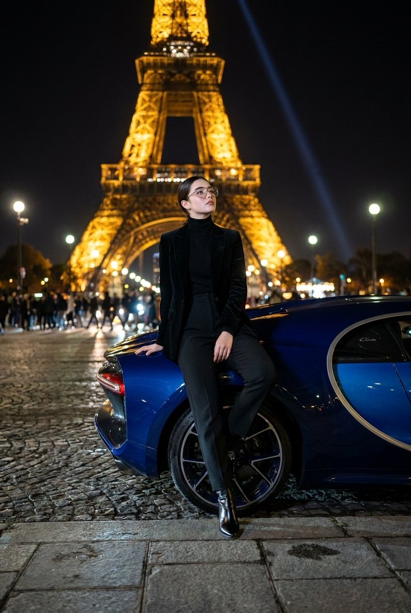 Fashion Editorial At Trocadro — Nano Banana Pro image prompt example