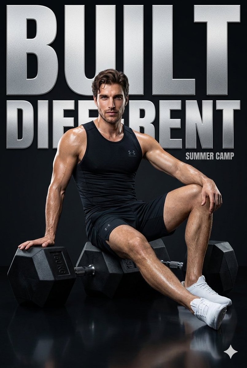 Fitness Campaign Studio Poster — Nano Banana Pro image prompt example