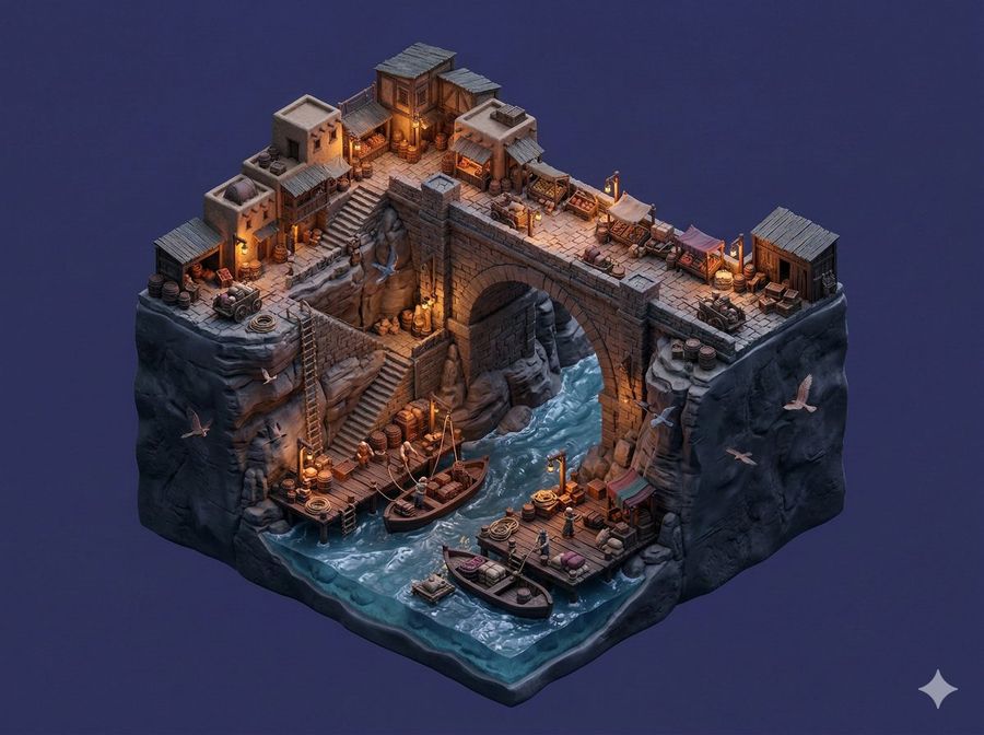 Floating Miniature Diorama Prompt — Nano Banana Pro image prompt example