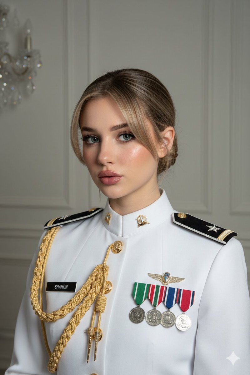 Formal Military Portrait With Identity Lock And Insignia — Nano Banana Pro image prompt example
