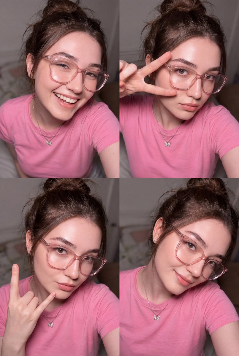 Four Panel Flash Portrait Collage Prompt — Nano Banana Pro image prompt example