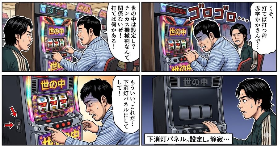 Four Panel Manga The World Is Setting L — Nano Banana Pro image prompt example