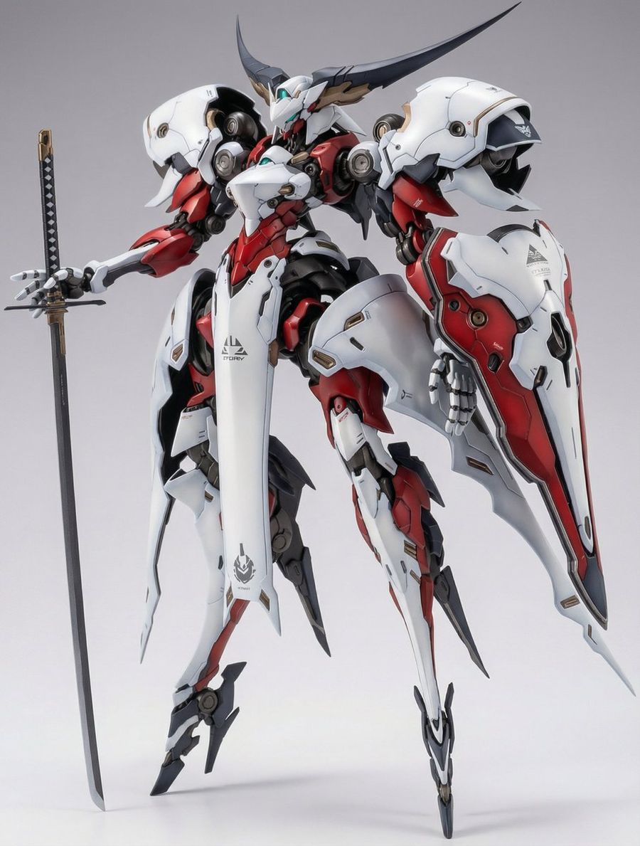 Full Armor Mecha Girl Figure Concept For Nano Banana Pro — Nano Banana Pro image prompt example