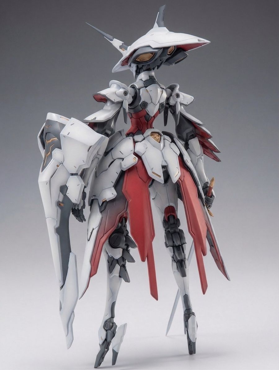 Full Armor Mecha Girl Model Kit Concept Prompt — Nano Banana Pro image prompt example