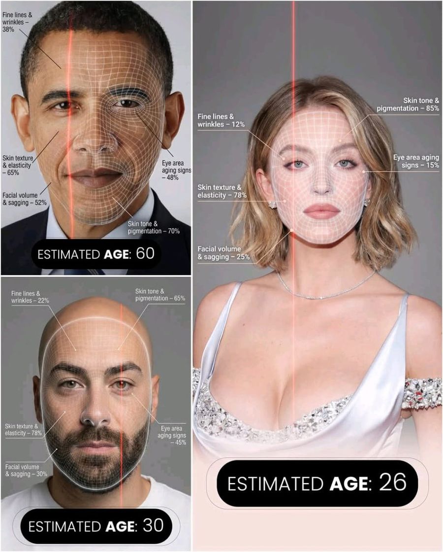 Futuristic Ai Age Checker Infographic Portrait — Nano Banana Pro image prompt example