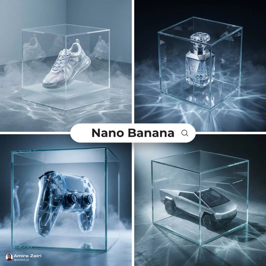 Futuristic High End Ad Prompt — Nano Banana Pro image prompt example