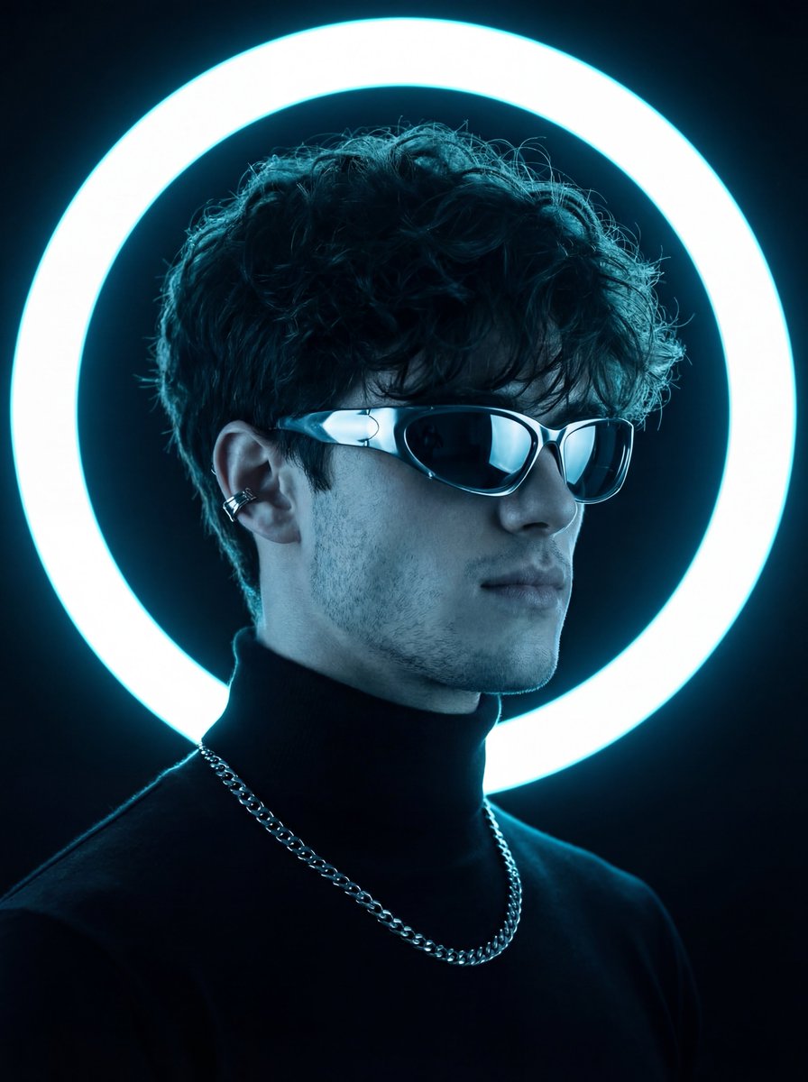 Futuristic Neon Portrait Prompt — Nano Banana Pro image prompt example