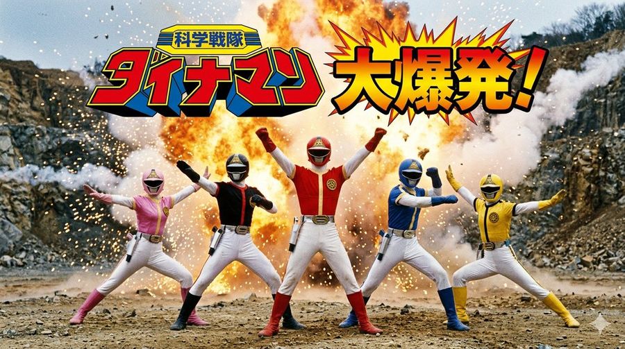 Generate Dynaman Great Explosion — Nano Banana Pro image prompt example
