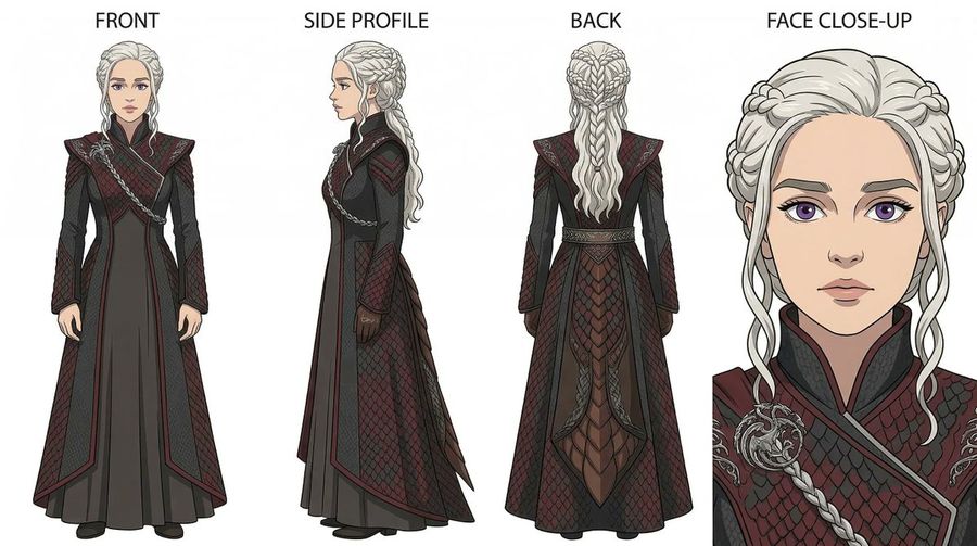 Ghibli X Game Of Thrones Character Prompts — generated with Nano Banana Pro