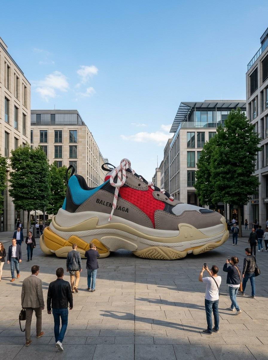 Giant Product Art Installation Prompt For Nano Banana Pro — Nano Banana Pro image prompt example