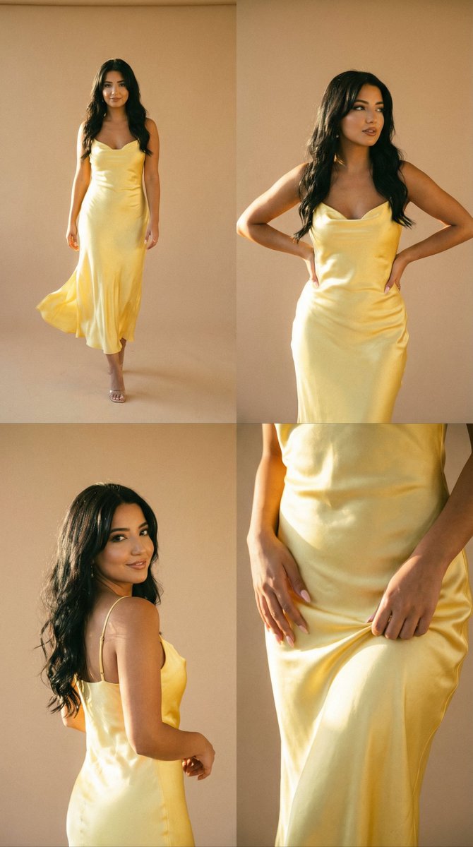 Golden Hour Fashion Editorial Collage 4 Panels — Nano Banana Pro image prompt example