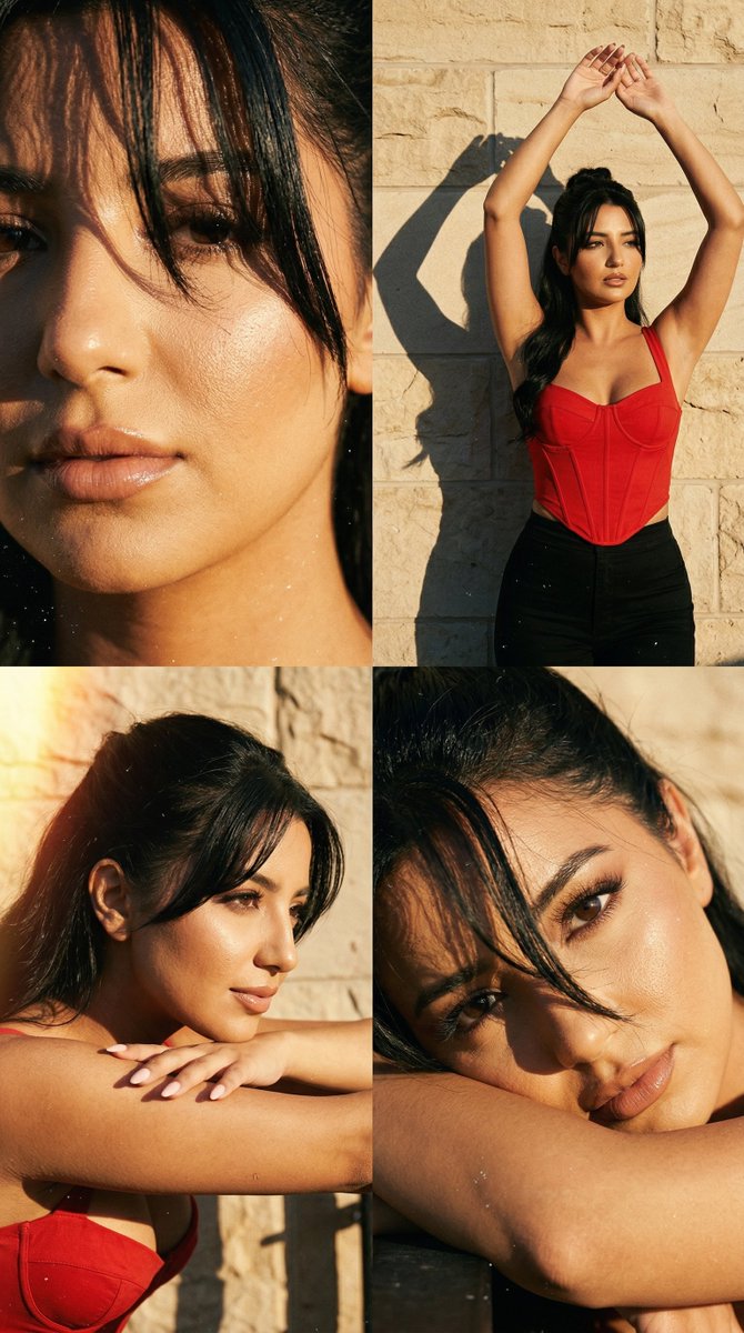 Golden Hour Film Editorial 2x2 Grid — Nano Banana Pro image prompt example