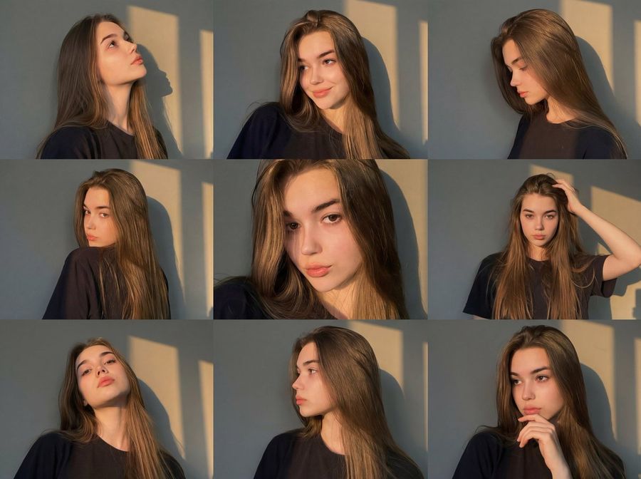 Golden Hour Portrait Collage Json Prompt — Nano Banana Pro image prompt example