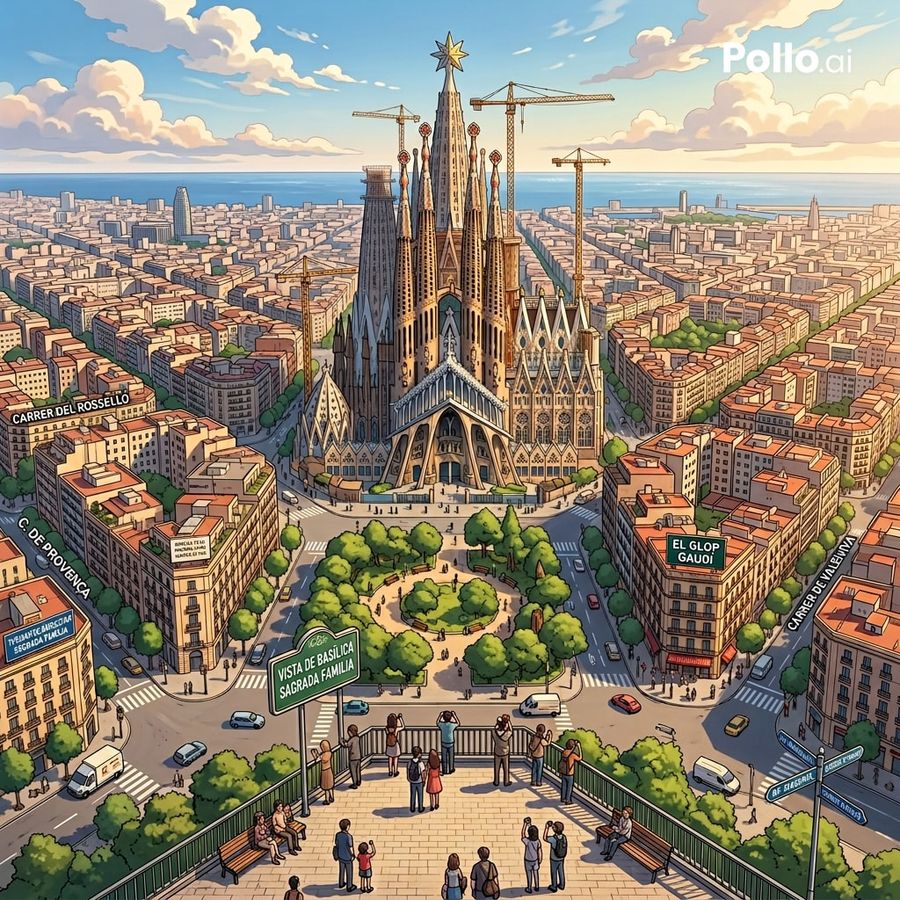 Google Maps To Anime Panorama Conversion — Nano Banana Pro image prompt example