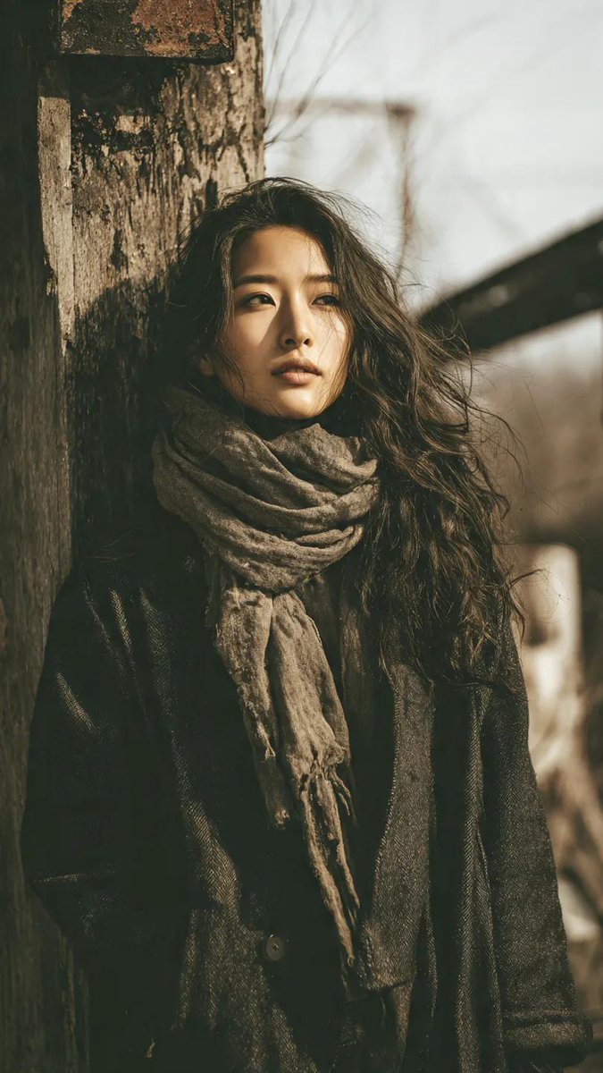 Gritty Grunge Portrait Of A Japanese Woman — Nano Banana Pro image prompt example