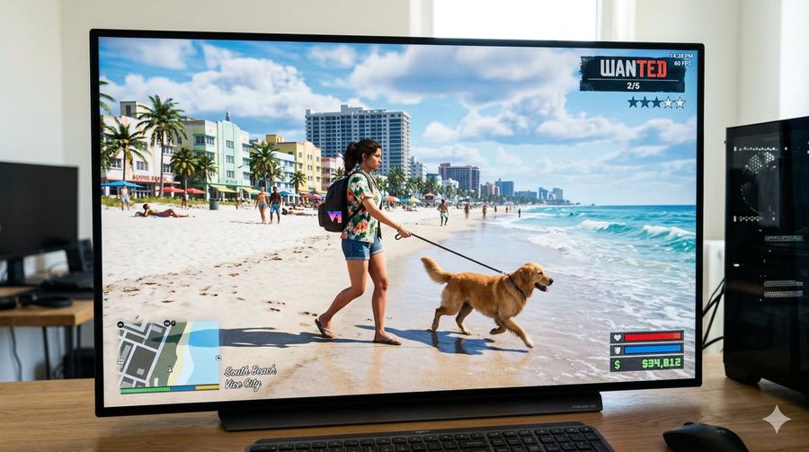 Gta 6 In Game Footage Test Prompt — generated with Nano Banana Pro
