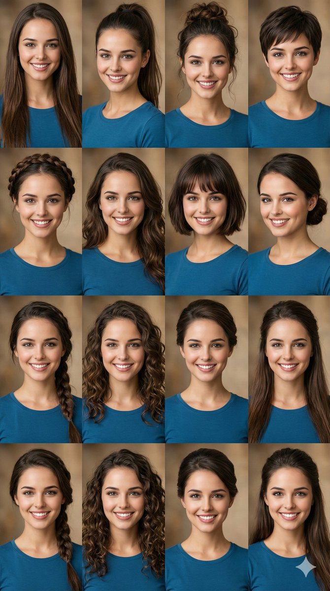 Hairstyle Photo Collage Prompt — Nano Banana Pro image prompt example