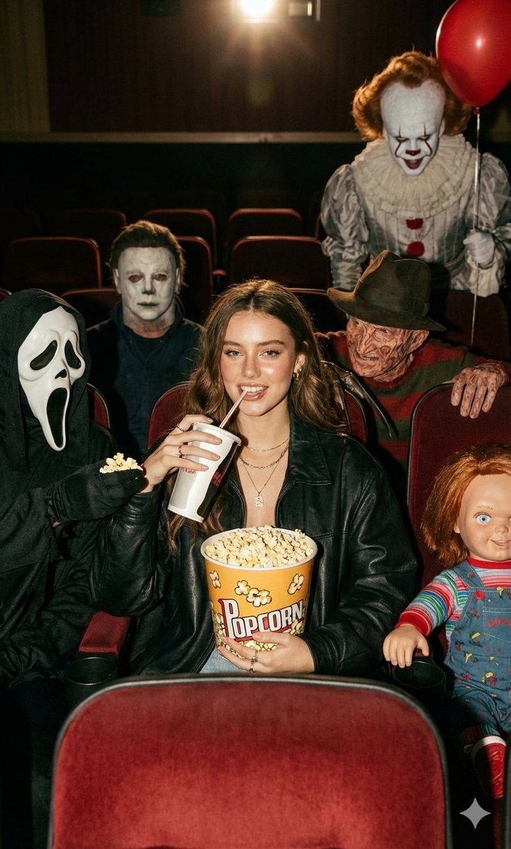 Halloween Horror Movie Theater Prompt — Nano Banana Pro image prompt example