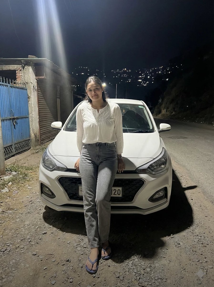High Contrast Night Portrait Prompt Car — Nano Banana Pro image prompt example