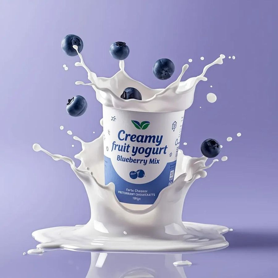 High End Commercial Yogurt Product Photography Prompt — Nano Banana Pro image prompt example