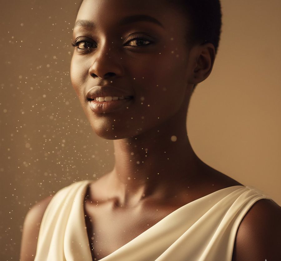High Fashion African Female Editorial Portrait Prompt — Nano Banana Pro image prompt example