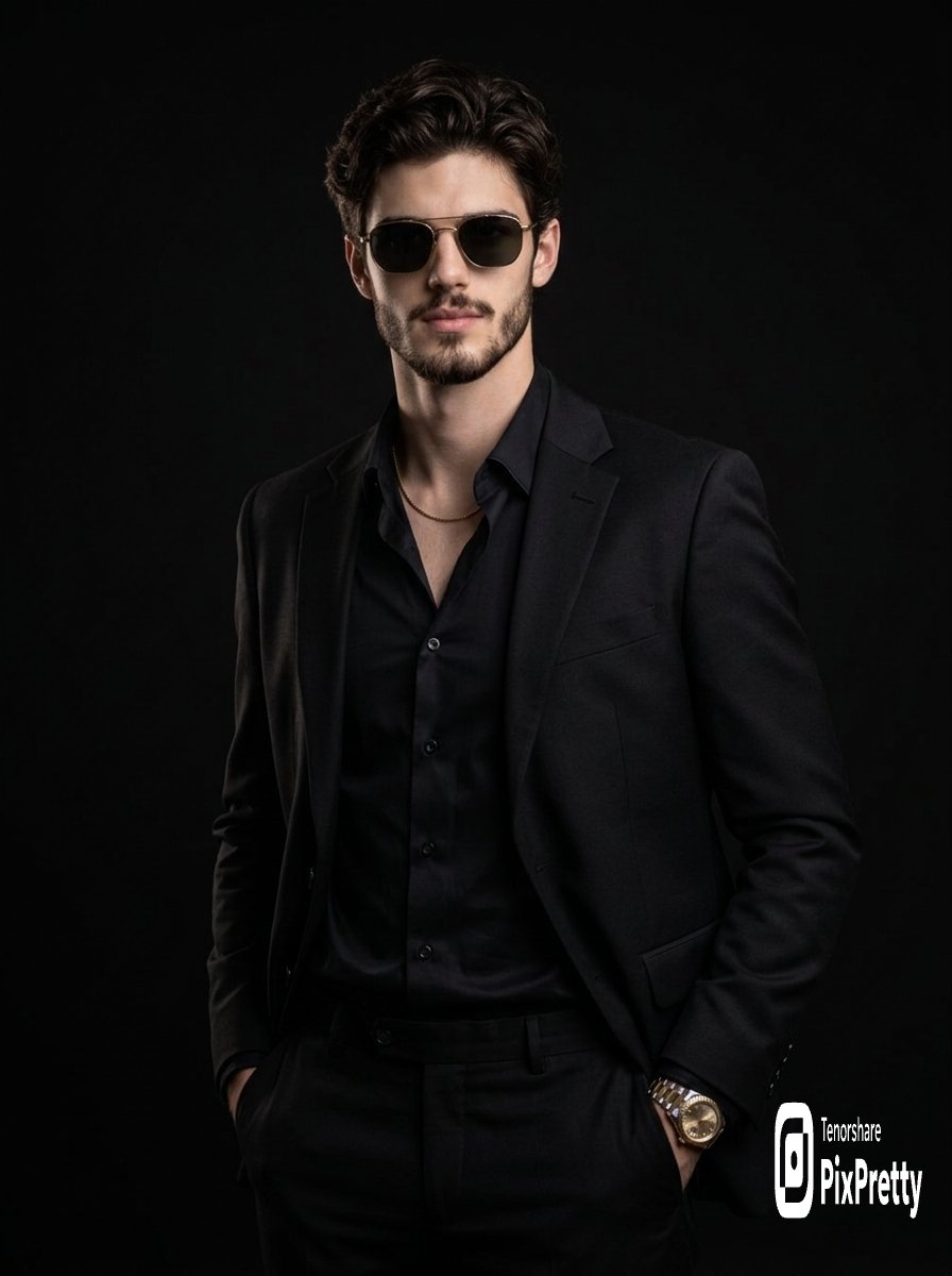 High Fashion Editorial Prompt For Stylish Man — Nano Banana Pro image prompt example