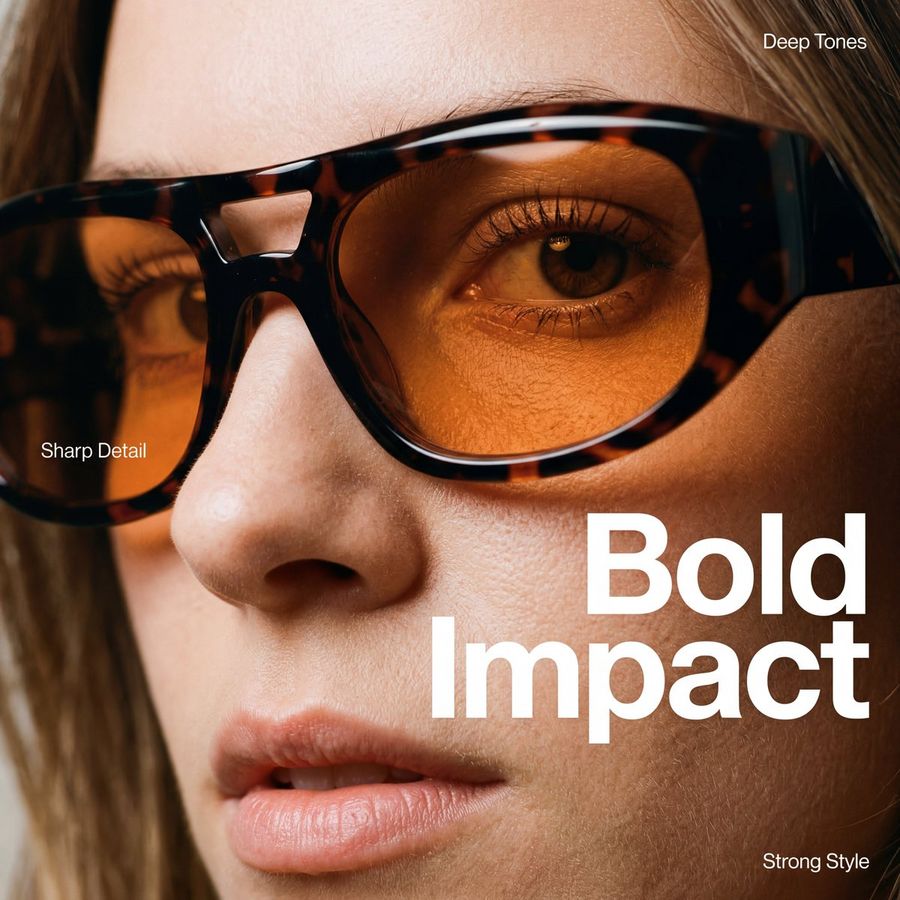 High Fashion Eyewear Editorial Close Up Prompt — Nano Banana Pro image prompt example