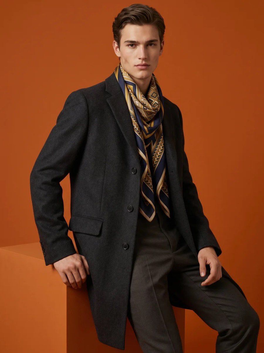 High Fashion Male Editorial Portrait — Nano Banana Pro image prompt example