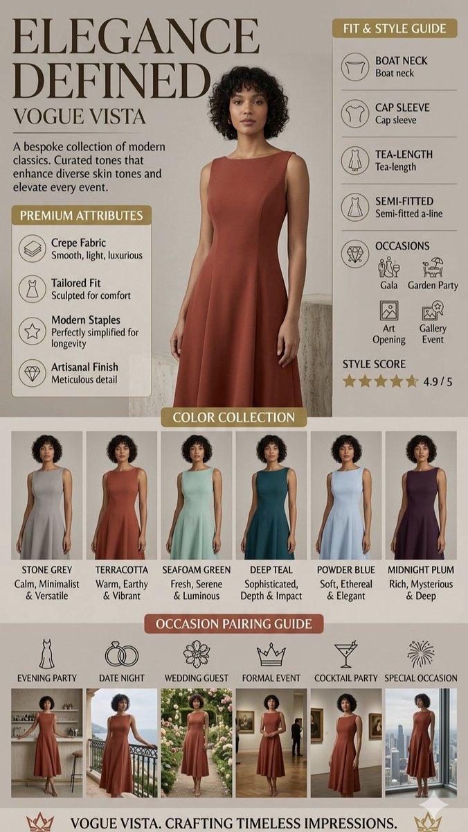 High Fashion Marketing Infographic — Nano Banana Pro image prompt example
