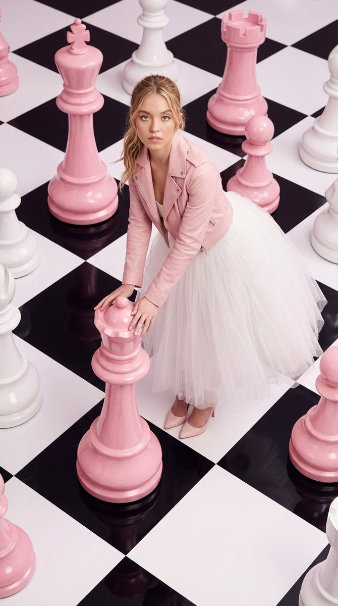 High Fashion Surreal Chessboard Editorial — Nano Banana Pro image prompt example