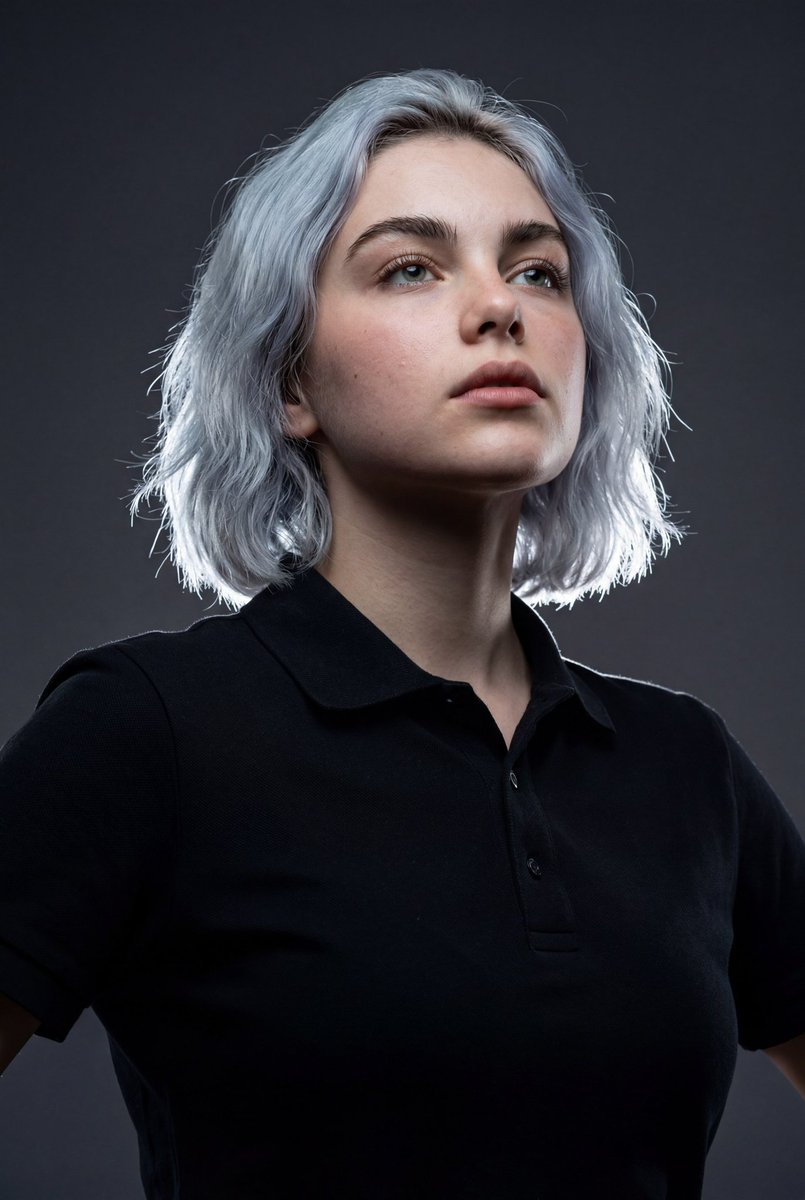 High Impact Editorial Studio Portrait With Identity Lock — Nano Banana Pro image prompt example