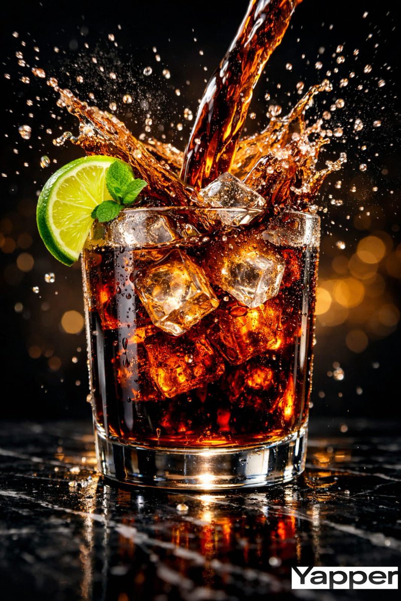 High Speed Cinematic Luxury Cold Drink Photography Prompt Cola Splash — Nano Banana Pro image prompt example