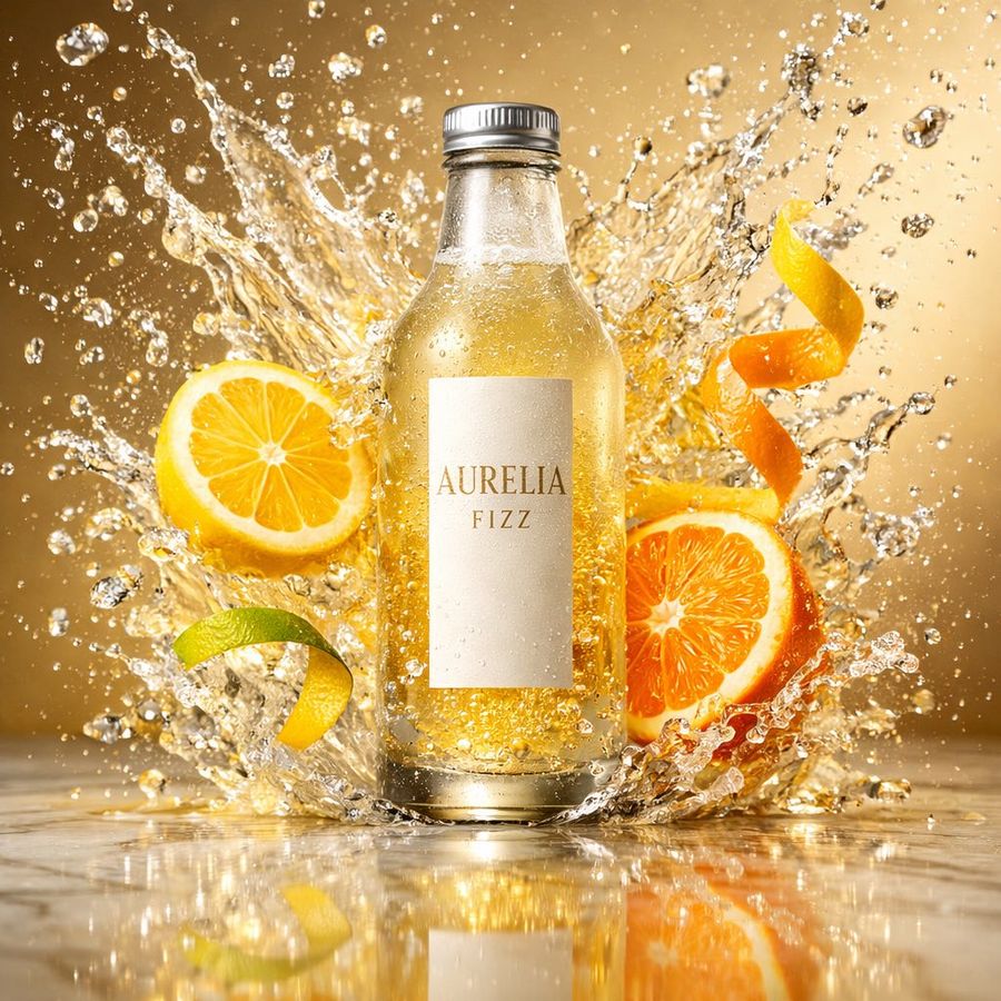 High Speed Commercial Beverage Photography Prompt — Nano Banana Pro image prompt example